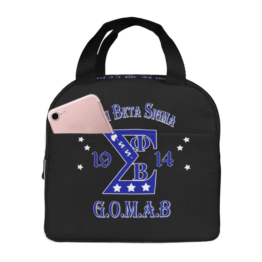 Beta Sigma Phi Fraternity Cute Pencil Case Girls Boys Large Capacity Checkered Plaid 1914 Pencil Bag School Accessories