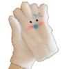 Gants Tricotés à Écran Tactile avec Nœud Papillon Bonhomme de Neige Tricot Laine Tricot Gants Femme Fille
