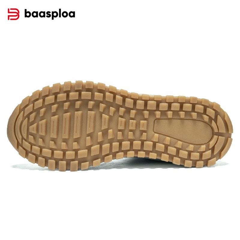 BAASPLOA Women's Winter Waterproof  Warm Plush New Women's Cotton Shoes Winter High Top Cotton Shoes Snow Boots Outdoor Hiking Boots