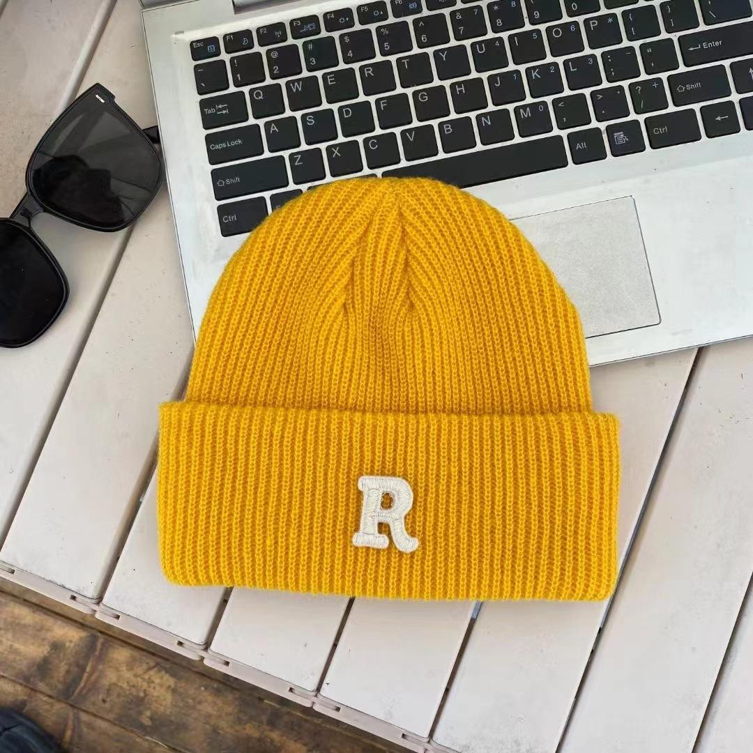 

Wool hat autumn and winter student hat women s day high value rough knitted versatile loose big head circumference cold hat One Size