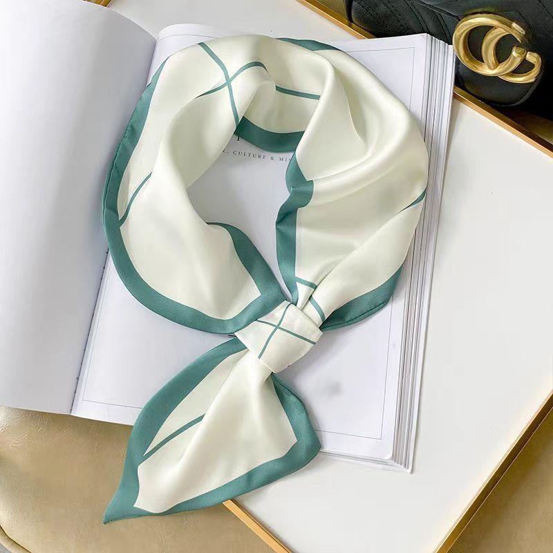 Small silk scarf women's new spring and autumn thin temperament thin lazy free tie popular neck neck protection scarf scarf