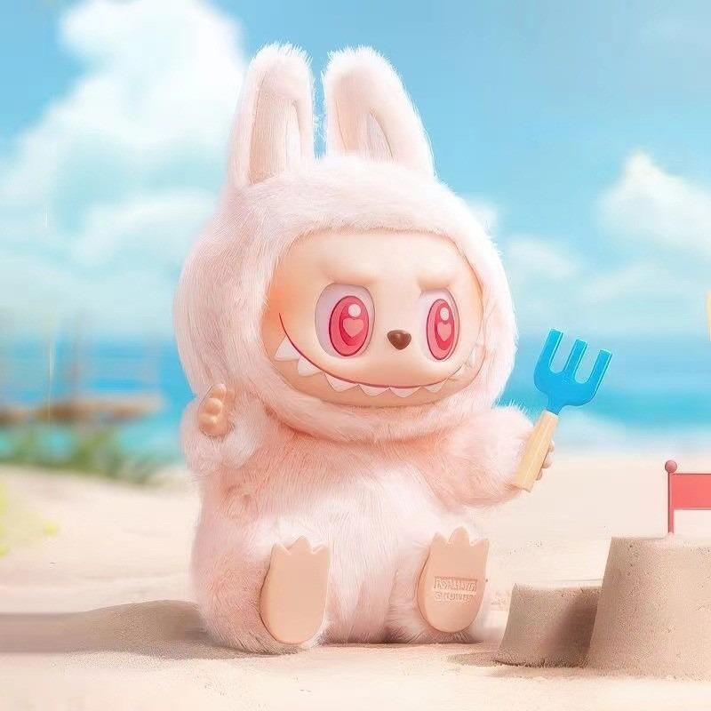 LABUBU versione cinese Serie Macaron Bubble Divertenti bambole di peluche in vinile con la faccia a scatola cieca