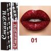 8 Farben Matt Lipgloss Sexy Totenkopf Lippenstift Set Totenkopfkopf Langlebig Wasserdicht Samt Lipgloss Flüssiger Lippenstift