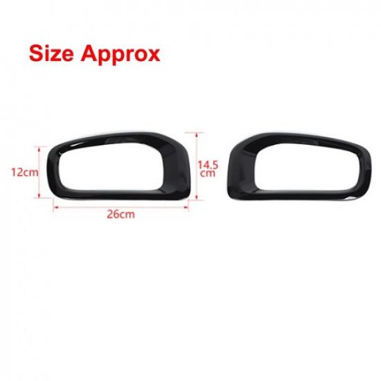Front Fog Light Lamp Frame Decor Trim For Jeep Renegade 2016-2017 2018 Black ABS