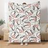 Baseball Theme Printed Blanket - Perfect for Couch, Bed, Travel & Outdoor Use | Machine Washable, Cozy & Durable.