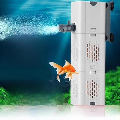"Three-in-One Silent Fish Tank Filter & Circulation Pump for Fish and Turtle Breeding"