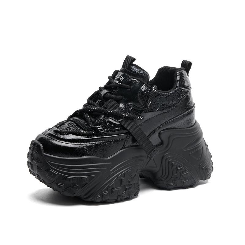 Small man thick sole inner height increase 8cm dad shoes women's casual sports shoes