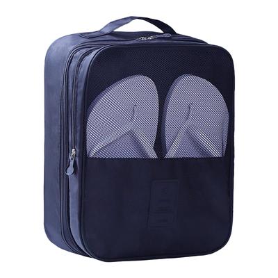 Shoes Storage Bag Sneakers Mesh Hole Dust Proof Zipper Pouch Oxford Fabric Shoe Holder Organizer for Household Travel