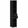 Bookshelf Black Oak Look 30 X 42.4 X 185.2 Cm