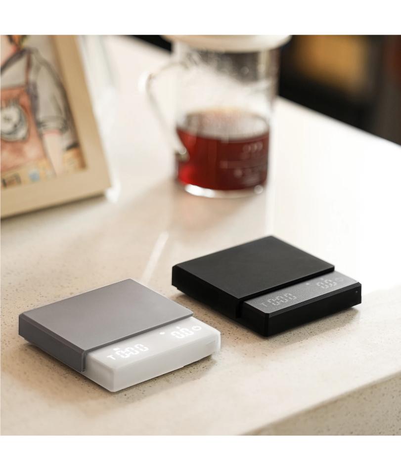 

Kitchen Coffee Scale with Timer Rechargeable Digital Scale 0.1g High Precision 3 Modes Drip Espresso Scale Barista Gift 2Kg светло-серый