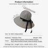 Striped Sunglasses Hat Versatile Sun Hat, Foldable, Summer Uv Protection, Wide-Brimmed Fisherman’S Hat Upf50+