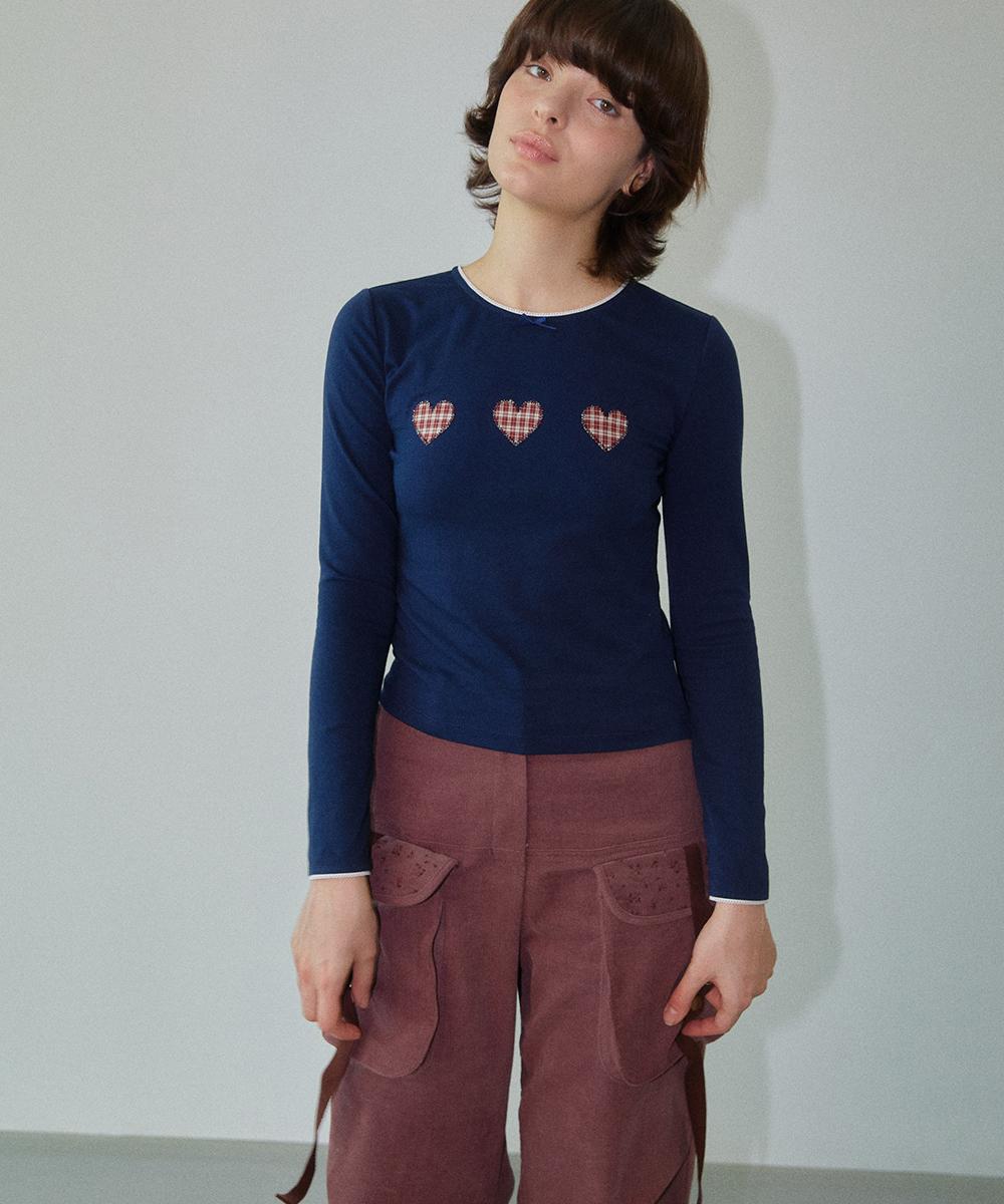 Топ с пэчворком Wove Moment Cutie Patchwork Love, темно-синий Wbdftp005Nv Navy/34