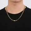 Trendy Cuban Link Necklace Men Women's 18k Gold Plated Stainless Steel, 5mm Diamond-Cut, Non Tarnish Fashion Jewelry Custom