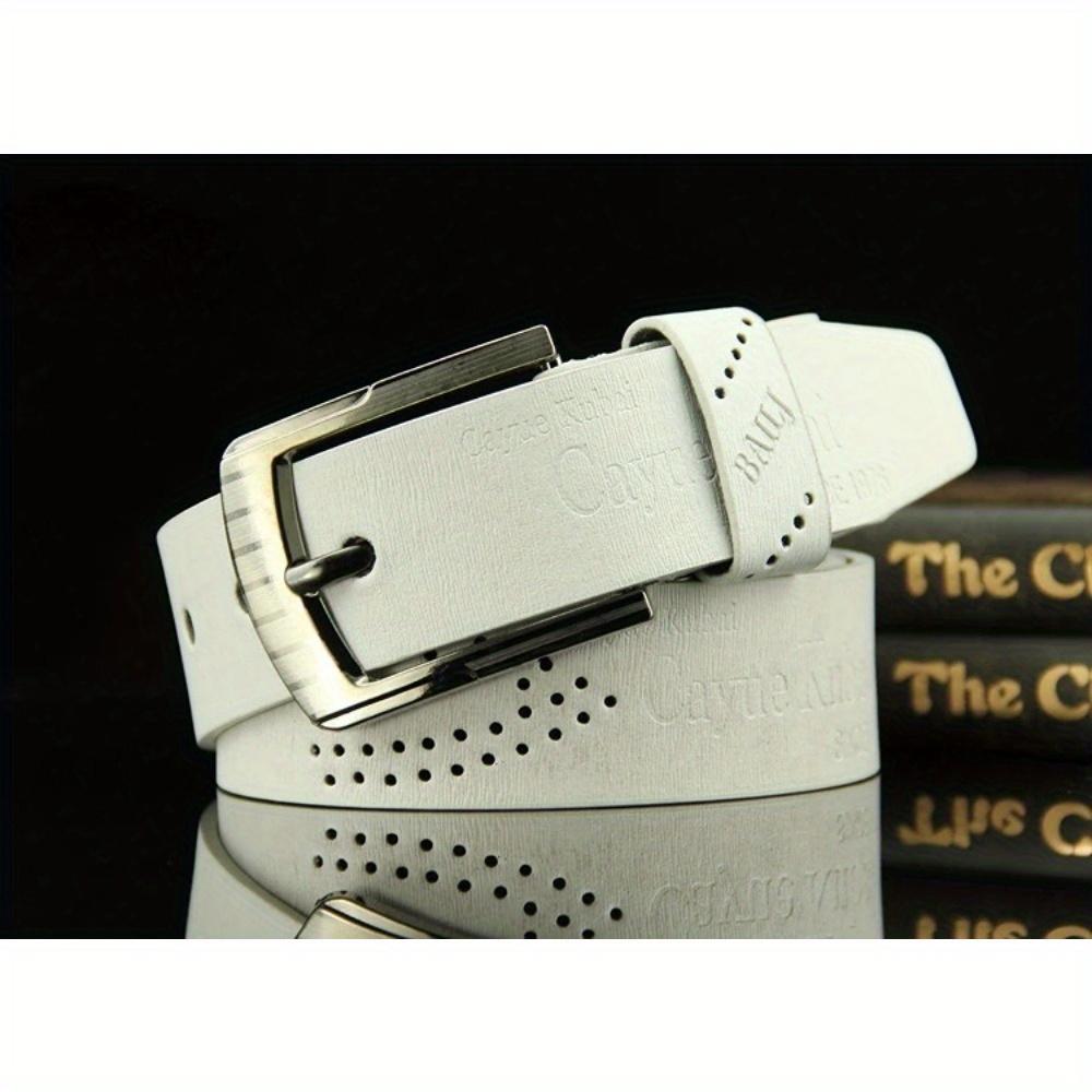 Genuine Leather Men's Belt Luxury High Quality Classic Buckle Business Cowboy Vintage Waistband Alloy Belts