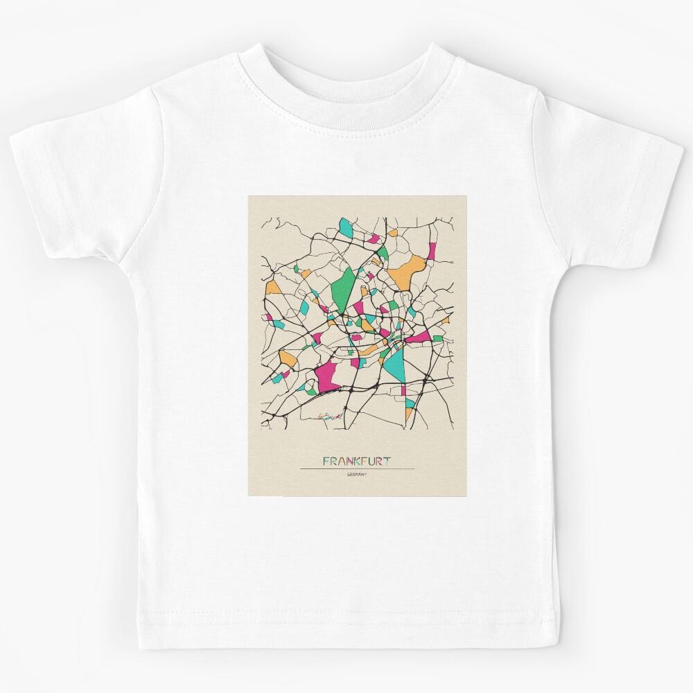 Frankfurt, Germany Street Map Kids T-Shirt 140