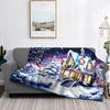 Home decoration plush Throw Sofa blanket Bedspread bed fluffy soft blankets decor Plaid Modern simple Merry Christmas winter