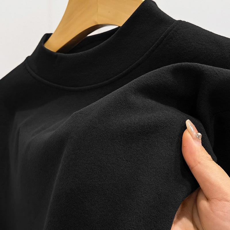 Herren German Velvet Rollkragen Langarm Bedrucktes Sweatshirt, Frühling/Herbst 2023 Stil