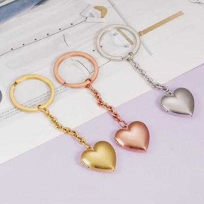 Customizable Heart-Shaped Photo Keychain for Couples or Friends