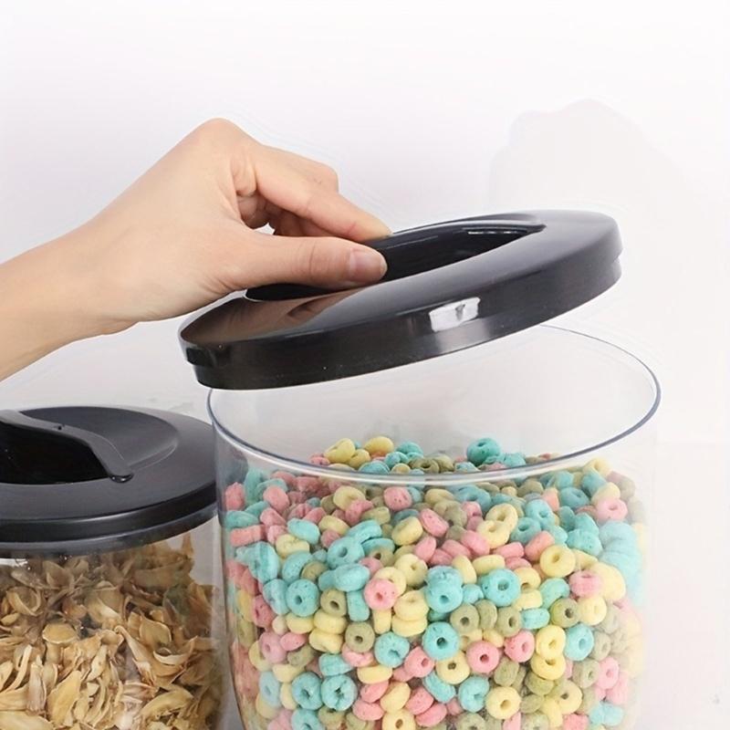 Sturdy Food Dispenser with Sealed Lids Designs for Dry Goods Storage Preservation