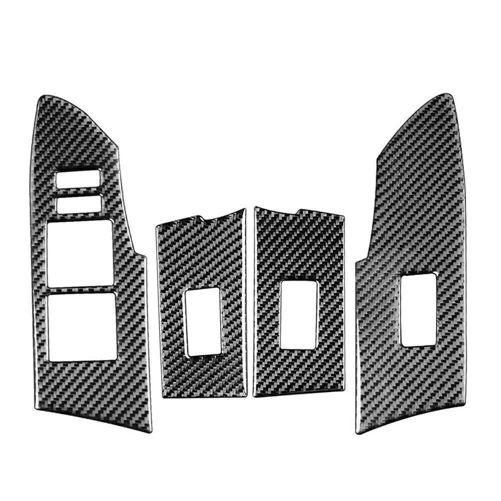 Carbon Fiber Color Window Switch Panel Cover Fit for Toyota Corolla 2014-2018