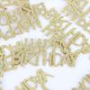 Happy Birthday Confetti - Birthday Party Table Decorations Gold Glitter, Table Scatter Confetti Decorations for Baby Shower Birthday Party