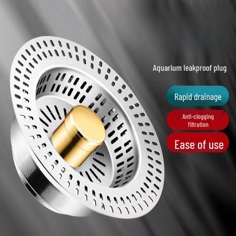 TLXT Stainless Steel Sink Drain Strainer & Stopper 2-Pack
