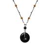 Auspicious Cloud Vintage Wood Necklace Adjustable Long Necklace  for Women Jewelry