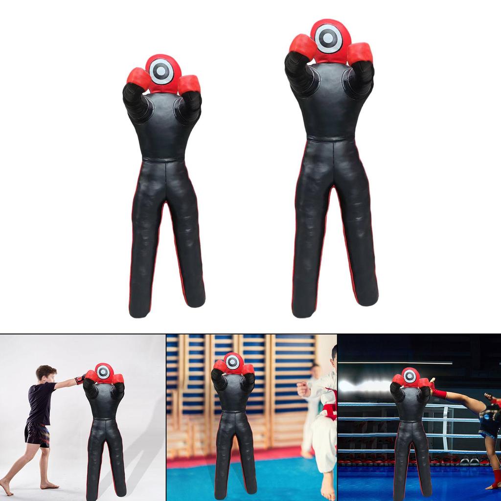 Copertura Manichino da Pugilato Grappling Wrestling Punching Pelle PU Non Riempito Personalizzabile