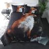Tribal Ethnic Orange Fox Duvet Cover Set Woodland Animals Comforter Cover Set 2/3Pcs Dream Catcher Bedding Set Soft Qulit Cover