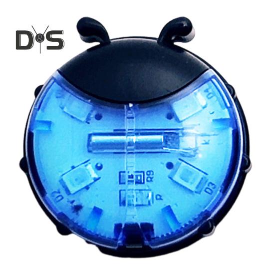 

Детский светильник со спицами для беговела, водонепроницаемая лампа в форме божьей коровки, декоративная лампа для колеса горного велосипеда, светодиодная сигнальная лампа для ночной езды, аксессуары для велосипеда синий