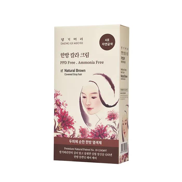 

[Danggi Hair] Hair Damage Care Dyeing Agent Oriental Color Cream No. 4 Natural Brown