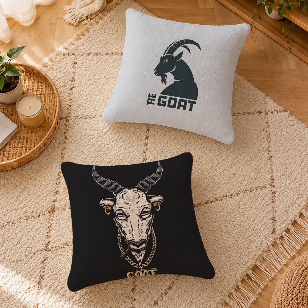 Game Goat Simulator Comedy Cushion Cover Personalized Short Plush Cushion Cover Sofa Pillowcase Bedroom Home Decor Gift