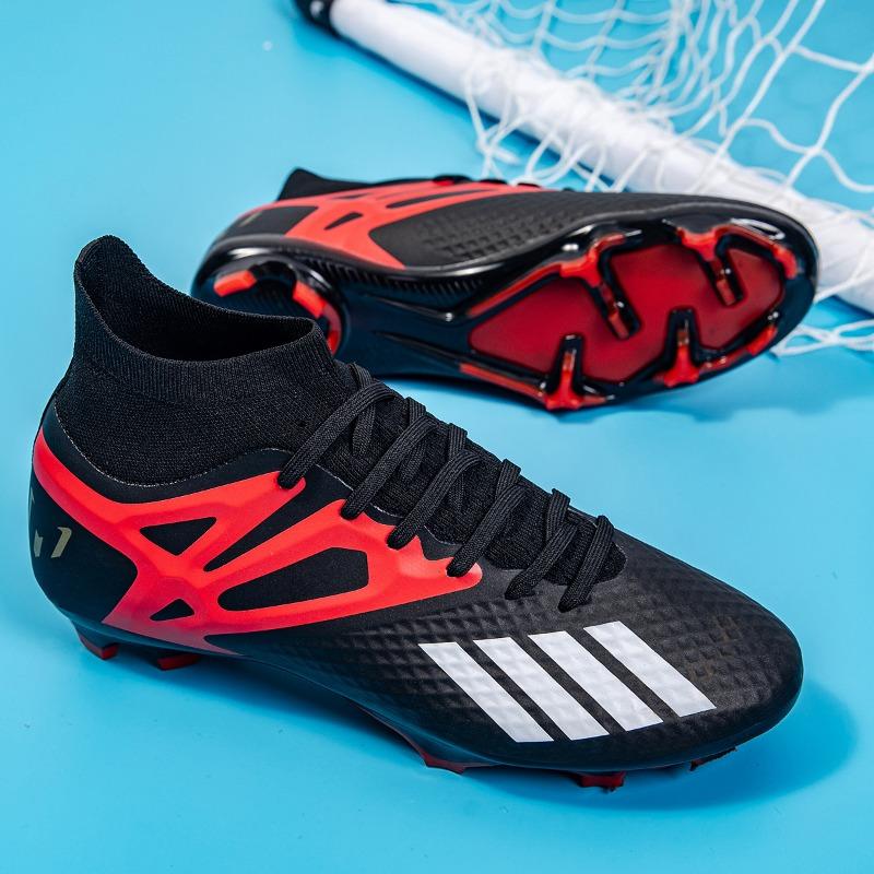 High-Top-Fußballschuhe, Fly-Woven-Socken, FG-Stollen, Jungen, Mädchen und Jugendliche, Sportschuhe für Wettkämpfe