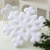 Reusable Fuzzy-Coated Snow Crystalloid Ornament for Christmas Tree Top Hearth Living Space Adornment