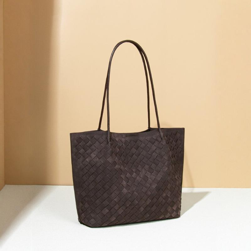 Fashion matte woven bag tote bag large capacity shoulder handbag mommy women's bag retro
