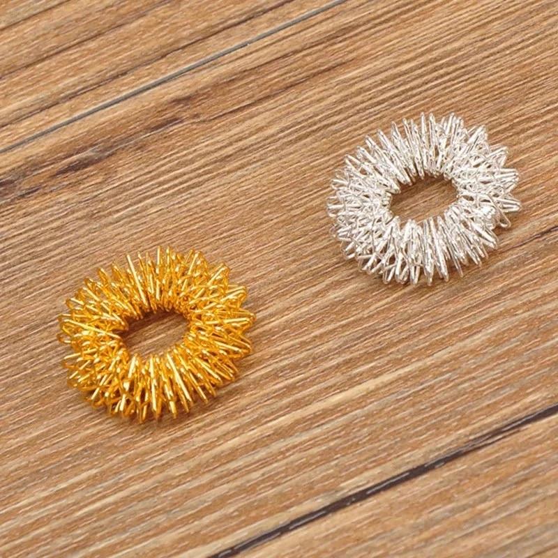 2 Stück Fingerring-Spielzeug, Stressabbau, sensorische Frühlingsfinger, Autismus, Anti-Stress, ADHS-Spielzeug, Kinder-Finger-Akupressur-Massagering