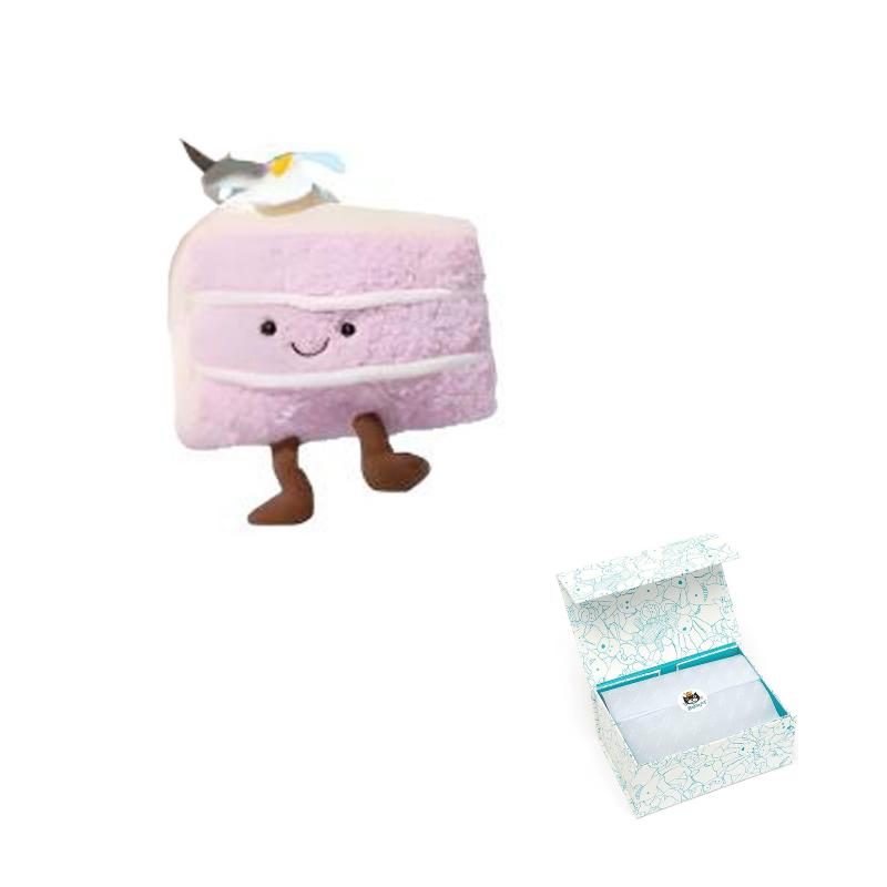 JELLYCAT Fun Food Series Magnolia Taro Cake Shanghai Limited Doll Plush Doll Small Height