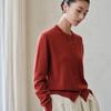 2026 Women's Pure Cashmere Round Neck Cardigan - Single-Breasted Knit Sweater Coat