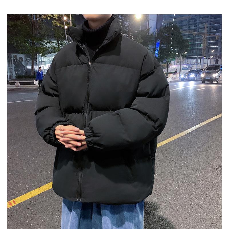 2024 Winter Korean Style Men's Warm Bread Coat - Handsome Couple's Thick Cotton Jacket