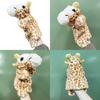 Cartoon Giraffe Hand Animal Puppets Children Plush Toys Interactive Gift Doll