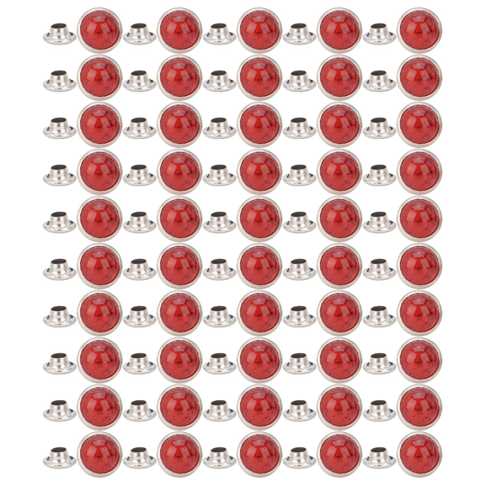 

50 шт. 8 мм бирюзовые заклепки-гвоздики круглые шипы браслет сумка украшения DIY ремесла аксессуары 16# No. 15