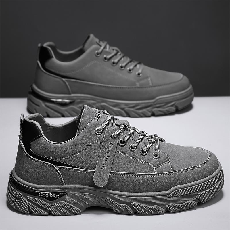 

Men s shoes summer 2025 new retro British style thick-soled wear-resistant hiking men s casual sports tooling shoes 44