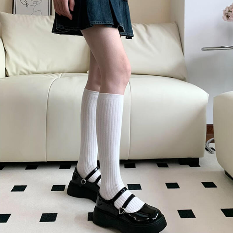 Allison Gold Knee Socks Long Socks 3-Pack Gray 3-piece set