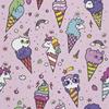 Tissus d'extérieur décoratifs Oxford - Motif Glace Avec Animaux I Dx493