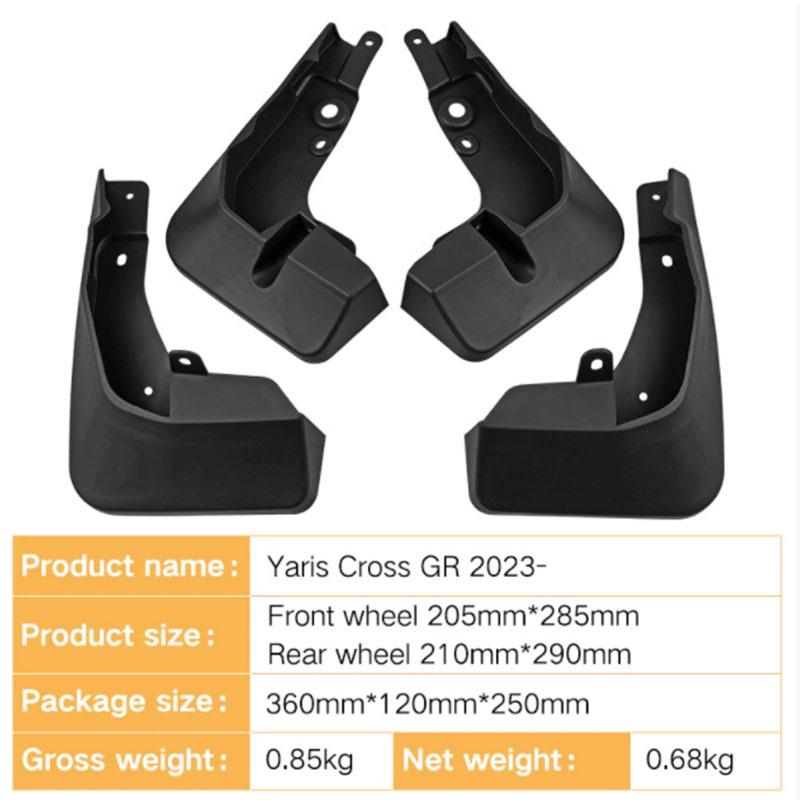 Toyota Yaris Cross GR Garde-boues 2023-2025 Finition Élevée