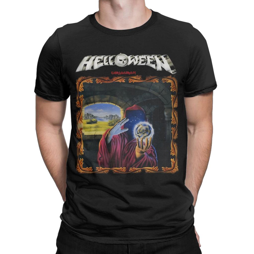 3 Goede Ontwerpen Helloween Band Puur Katoen T-shirt Voor Man Zomer Vintage T-shirts Ronde Hals Harajuku T-shirt Oversized Tops