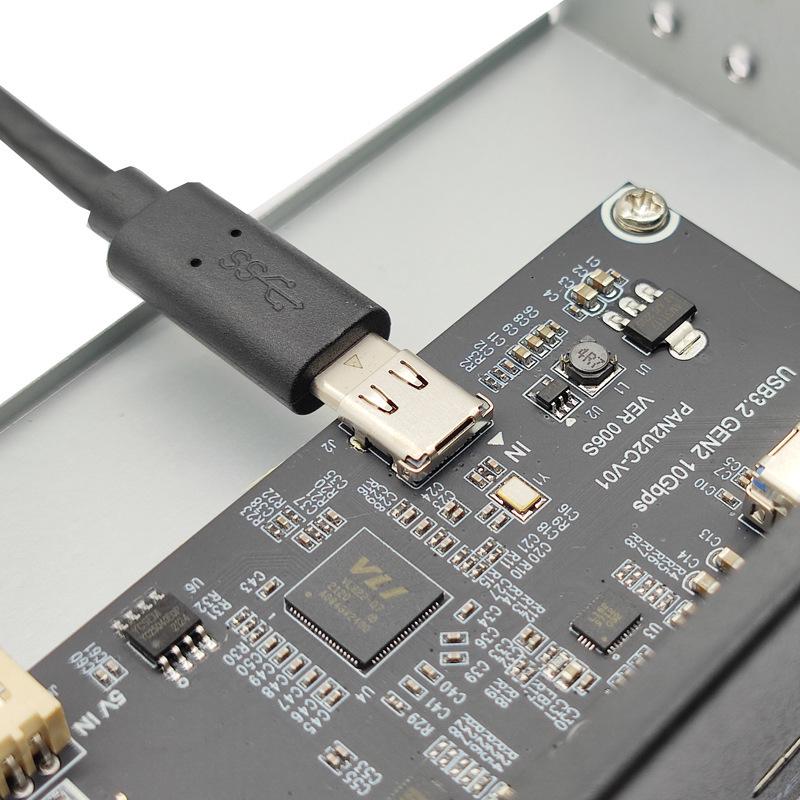USB 3.2 Typ-C Panel für optisches Laufwerksschacht, 10 Gbit/s, 3,5/5,25 Zoll HUB, 19-PIN auf C-Port Wendeanschluss