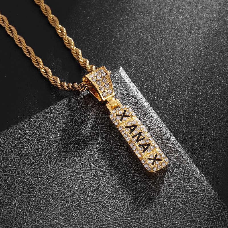 Hip Hop Men's Trendy Men's Punk Men's Hip Hop Pendant Necklace