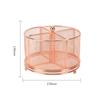 Practical Pen Holder Rotating Desk Organizer 4 Compartments Mesh Stationary Organizer Rotating Pen Organizer Office Home