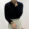 Korean Style Slim Fit Men's Polo Sweater - Simple Elegant Retro Fashion